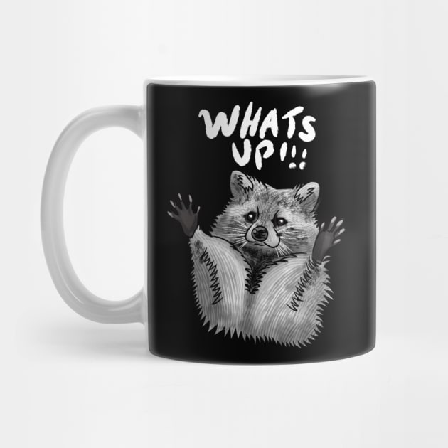 What's up Racoon by Migite Art